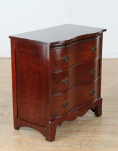 Load image into Gallery viewer, Mahogany Serpentine Front Nightstand with Pull-Out Table
