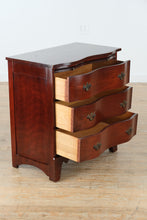 Load image into Gallery viewer, Mahogany Serpentine Front Nightstand with Pull-Out Table
