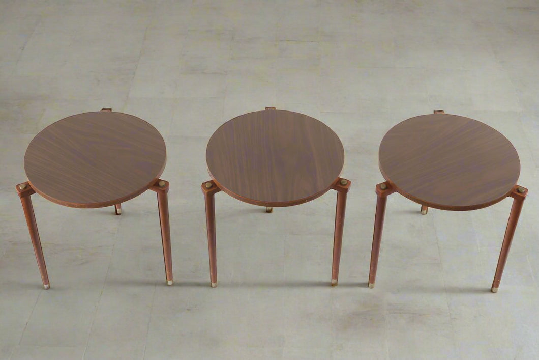 Set of 3 Mid Century Nesting Tables