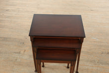 Load image into Gallery viewer, Elegant Set of 3 Mahogany Nesting Tables by Bombay Company
