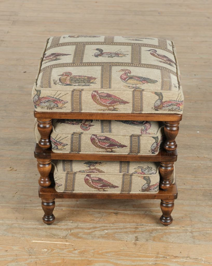 Set of 3 Stacking Mallard Footstools