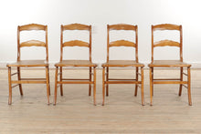 Load image into Gallery viewer, Set of 4 Antique Cane Seat Chairs
