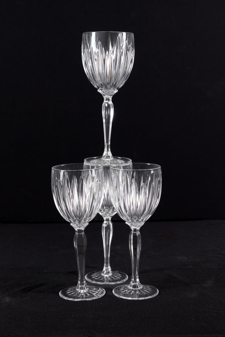 Set of 4 Cristal D'Arques Durand Classic Wine / Water Glasses