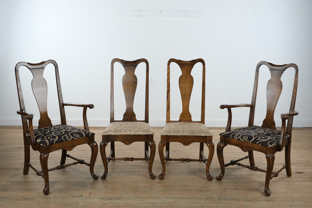 Set of 4 Classic Manor Dining Chairs by Ethan Allen