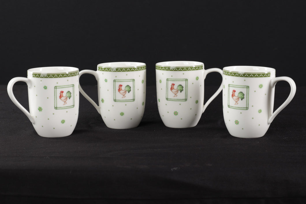 Set of 4 Farmer's Spring Coffee Cups by Villeroy & Bock