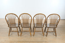 Load image into Gallery viewer, Set of 4 Oak Windsor Dining Chairs
