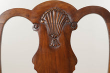 Load image into Gallery viewer, Set of 4 Shell Carved Chairs with Ball and Claw Feet - New Upholstery

