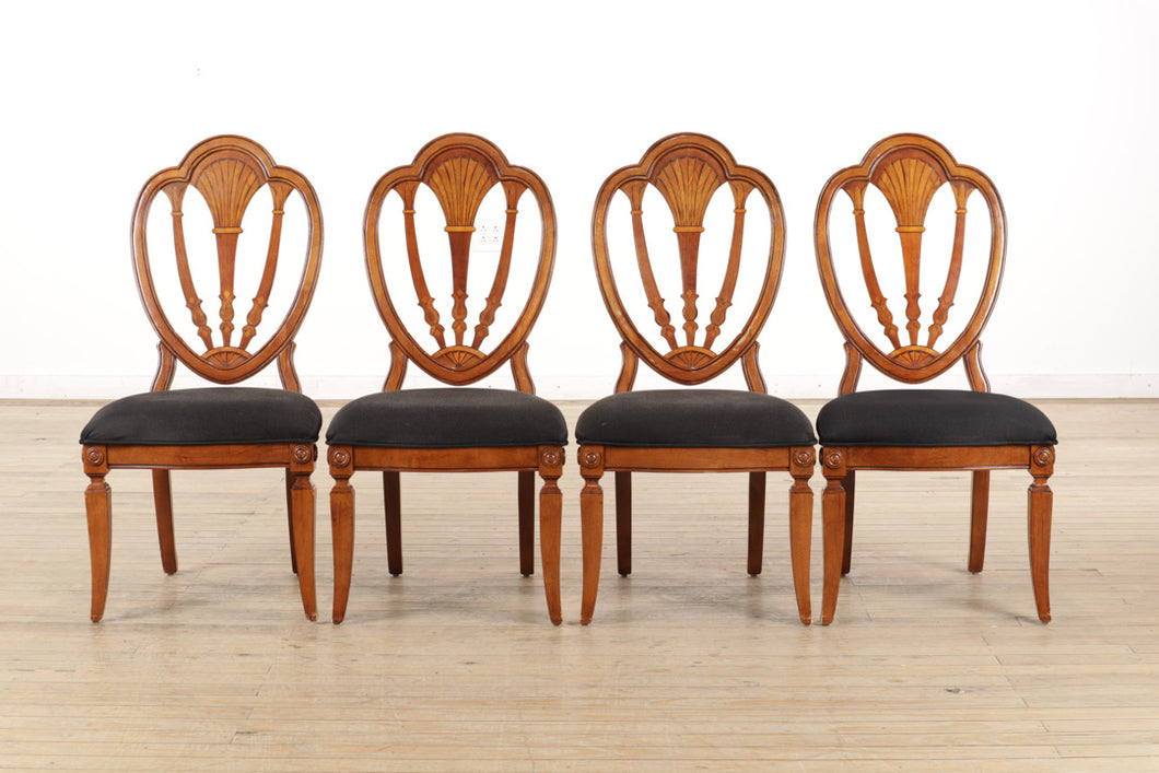 Set of 4 Shield Back Chairs by Universal Furniture