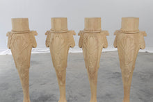 Load image into Gallery viewer, Set of 4 Thick Acanthus Carved Table Legs with Ball and Claw Feet
