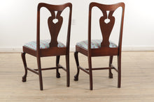 Load image into Gallery viewer, Set of 4 Vintage Mahogany Dining Chairs with New Upholstery
