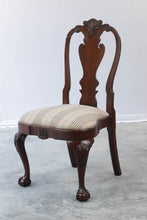 Load image into Gallery viewer, Set of 5 Mahogany Shell Carved Dining Chairs with Wide Seats
