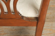 Load image into Gallery viewer, Set of 6 Baker Dupree Chippendale-Style Dining Chairs – Solid Wood, Upholstered Seats
