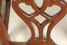 Load image into Gallery viewer, Set of 6 Baker Dupree Chippendale-Style Dining Chairs – Solid Wood, Upholstered Seats
