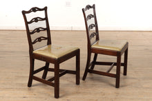 Load image into Gallery viewer, Set of 6 Mahogany Ribbon Back Dining Chairs
