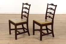 Load image into Gallery viewer, Set of 6 Mahogany Ribbon Back Dining Chairs
