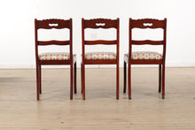 Load image into Gallery viewer, Set of 6 Rose Carved Saber Legged Chairs
