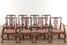 Load image into Gallery viewer, Set of 8 Acanthus Carved Dining Chairs with Ball and Claw Feet
