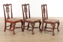 Load image into Gallery viewer, Set of 8 Acanthus Carved Dining Chairs with Ball and Claw Feet
