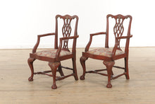 Load image into Gallery viewer, Set of 8 Acanthus Carved Dining Chairs with Ball and Claw Feet
