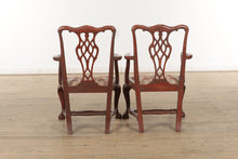 Load image into Gallery viewer, Set of 8 Acanthus Carved Dining Chairs with Ball and Claw Feet
