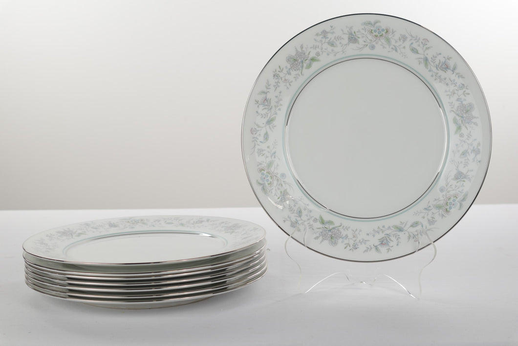 Set of 8 Lenox Oxford Spring Dinner Plates - Bone China