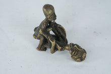 Load image into Gallery viewer, Vintage Brass Kama Sutra Erotic Figurine Couple Sculpture India 5 Inch
