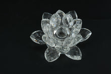 Load image into Gallery viewer, Godinger Shannon Crystal Lotus Candle Holders – Set of 2 in Original Box
