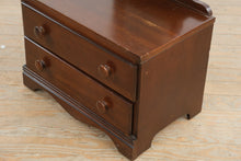 Load image into Gallery viewer, Wood Shaving Mirror Chest with Two Drawers and Fixed Mirror
