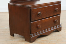 Load image into Gallery viewer, Wood Shaving Mirror Chest with Two Drawers and Fixed Mirror
