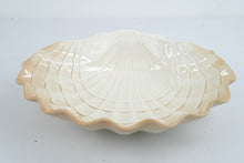 Load image into Gallery viewer, Otagiri Beachcomber Vintage Ceramic Scallop Shell Serving Bowl Japan 14 Inch
