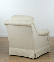 Load image into Gallery viewer, Sherrill Upholstered Armchair with Ottoman – Neutral Cream with Subtle Sheen

