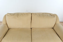 Load image into Gallery viewer, Sherrill Furniture Golden Wheat Upholstered Sofa Rolled Arm Couch
