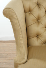 Load image into Gallery viewer, Sherrill Furniture High-Back Tufted Upholstered Sofa in Golden Herringbone
