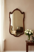 Load image into Gallery viewer, Vintage Chippendale Style Wall Mirror Mahogany Finish 18 5x33
