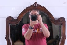 Load image into Gallery viewer, Vintage Chippendale Style Wall Mirror Mahogany Finish 18 5x33
