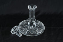 Load image into Gallery viewer, Vintage Ships Decanter Cut Crystal Round Crosshatch Base 9 Inch
