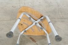 Load image into Gallery viewer, DMI Bamboo Adjustable Corner Shower Stool Aluminum Bath Seat
