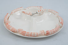 Load image into Gallery viewer, Vintage Shafford Gourmet Shrimp Cocktail Serving Platter Divided Tray Boxed
