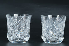 Load image into Gallery viewer, Pair of Cut Crystal Double Old Fashioned Glasses
