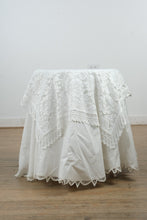 Load image into Gallery viewer, Skirted Accent Table with Lace Overlay
