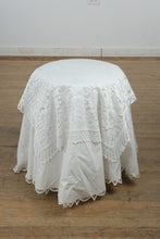 Load image into Gallery viewer, Skirted Accent Table with Lace Overlay
