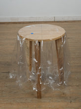 Load image into Gallery viewer, Skirted Accent Table with Lace Overlay
