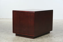 Load image into Gallery viewer, Rectangular Mahogany Finish Storage Cabinet and Open Bookshelf Side Table
