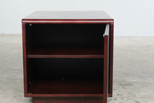 Load image into Gallery viewer, Rectangular Mahogany Finish Storage Cabinet and Open Bookshelf Side Table
