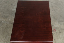Load image into Gallery viewer, Rectangular Mahogany Finish Storage Cabinet and Open Bookshelf Side Table
