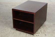 Load image into Gallery viewer, Rectangular Mahogany Finish Storage Cabinet and Open Bookshelf Side Table

