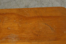 Load image into Gallery viewer, Vintage Cast Iron Base Coffee Table Wood Top Rustic Industrial Side Table
