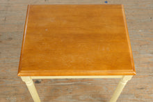 Load image into Gallery viewer, Two Tone Wood Accent Side Table with Turned Legs 22 Inch Height
