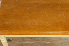 Load image into Gallery viewer, Two Tone Wood Accent Side Table with Turned Legs 22 Inch Height

