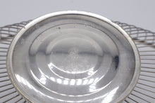 Load image into Gallery viewer, Italian Silver Wire Fruit Basket – Oval Decorative Bowl with Pedestal Base
